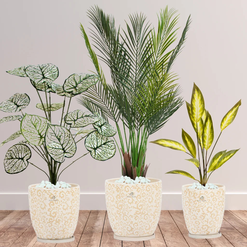 Artificial-Areca-Palm-White-Taro-Aglaonema-Plants-Bundle-Premium-Blossom-Beige-Floral-Ceramic-Pots