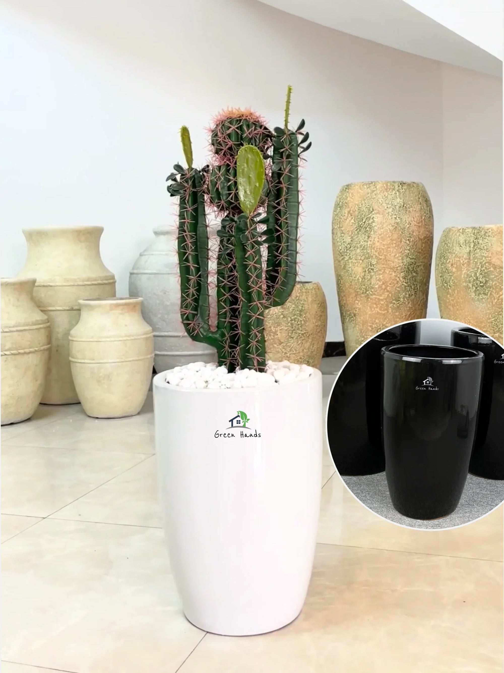 Artificial-Cactus-90-cm-in-Black-Ceramic-Pot