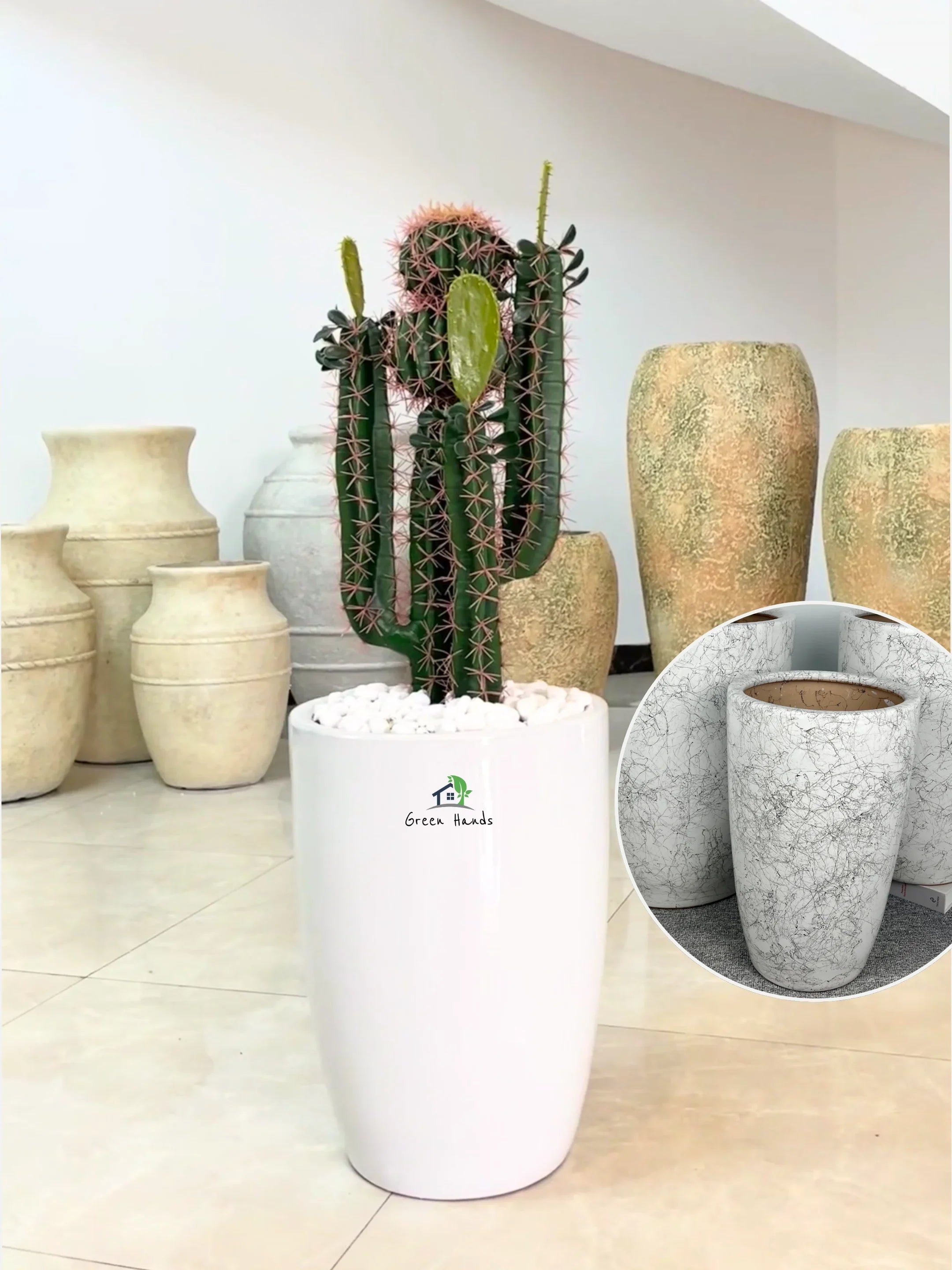 Artificial-Cactus-90-cm-in-Marble-Ceramic-Pot