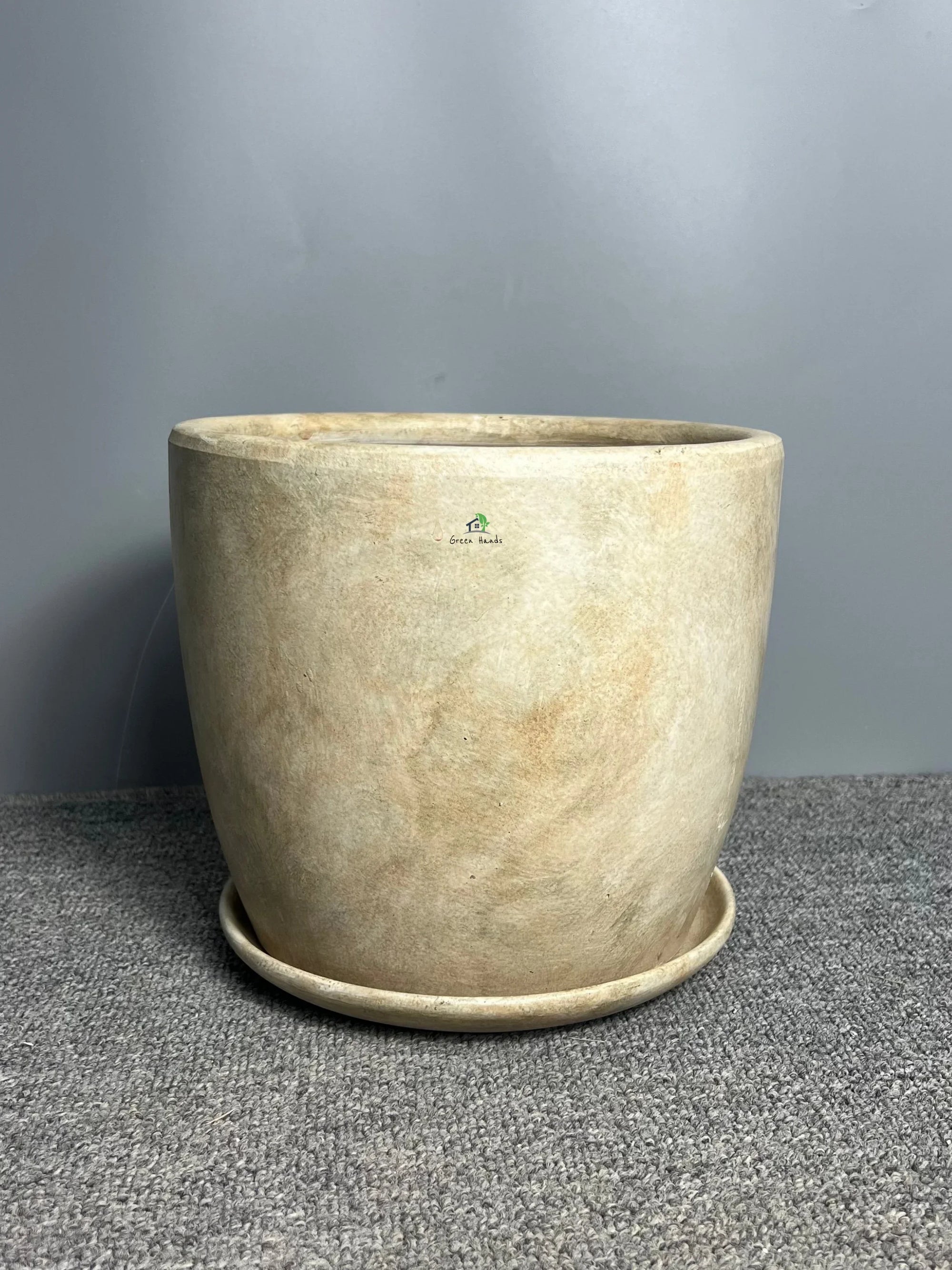 Premium-Egyptian-Marble-Beige-Short-Ceramic-Pot-S