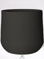 2XL-Round-Plant-Pot-Moonlit-Elegance-Fiber-Pot-Matte-Black
