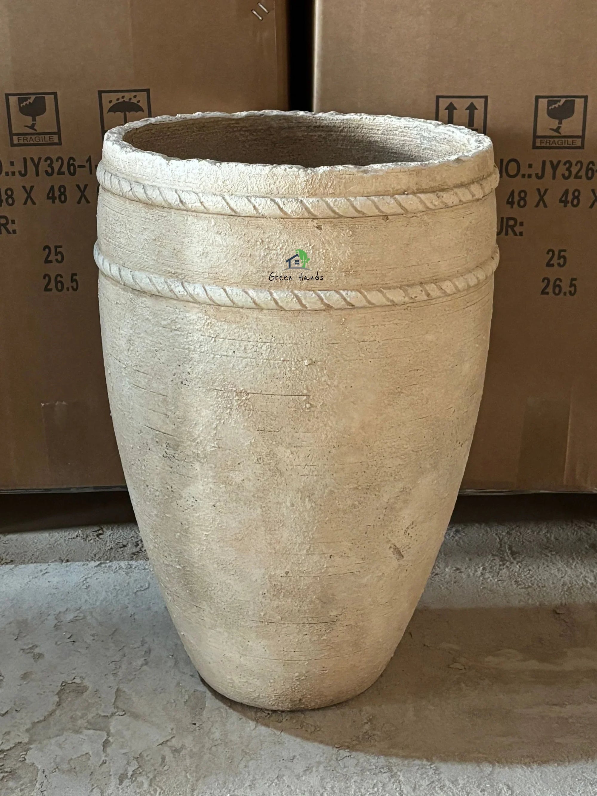 Antique-Old-World-Charm-Cement-Planter-L-2