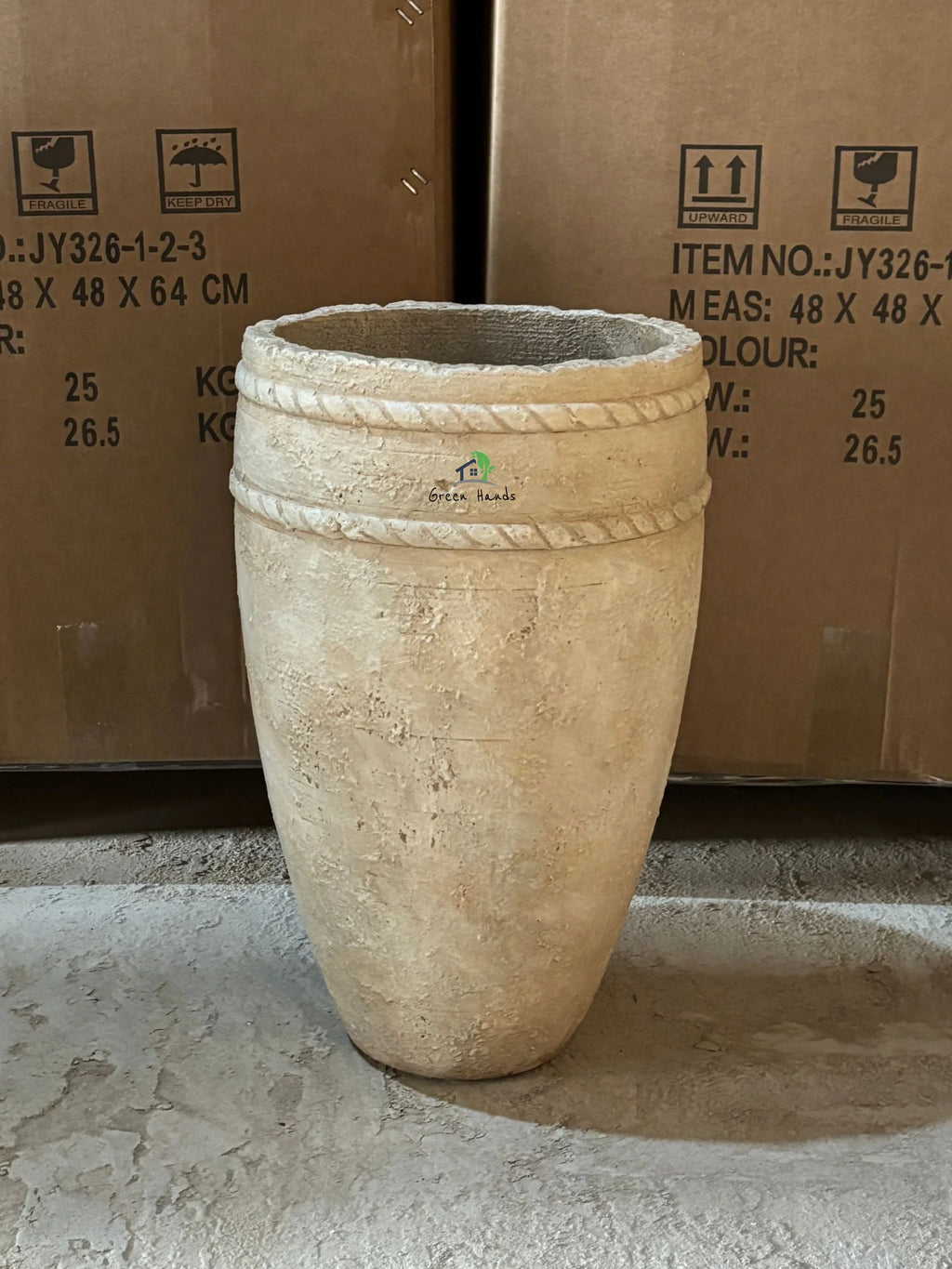 Antique-Old-World-Charm-Cement-Planter-M-2