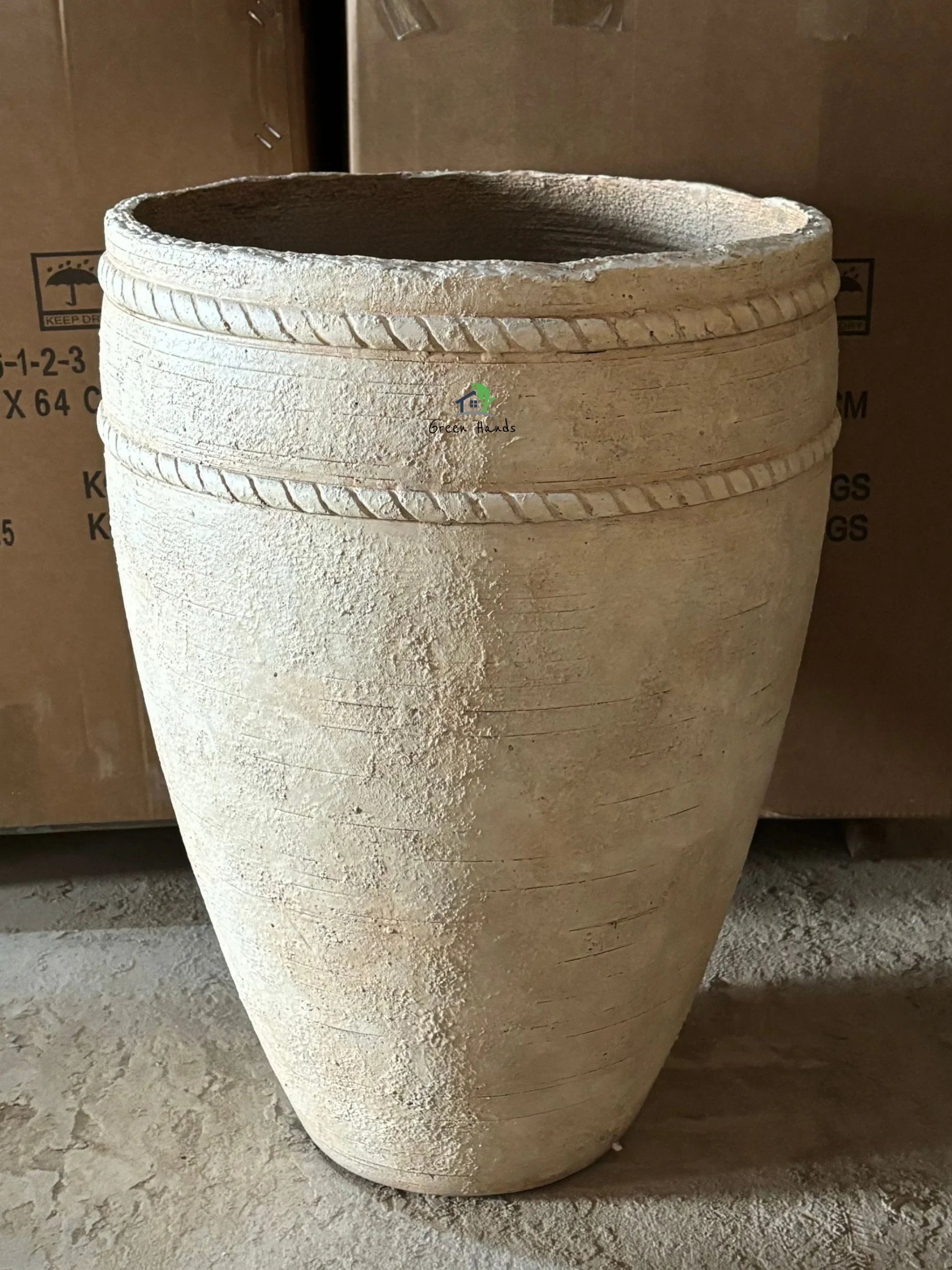 Antique-Old-World-Charm-Cement-Planter-XL-2