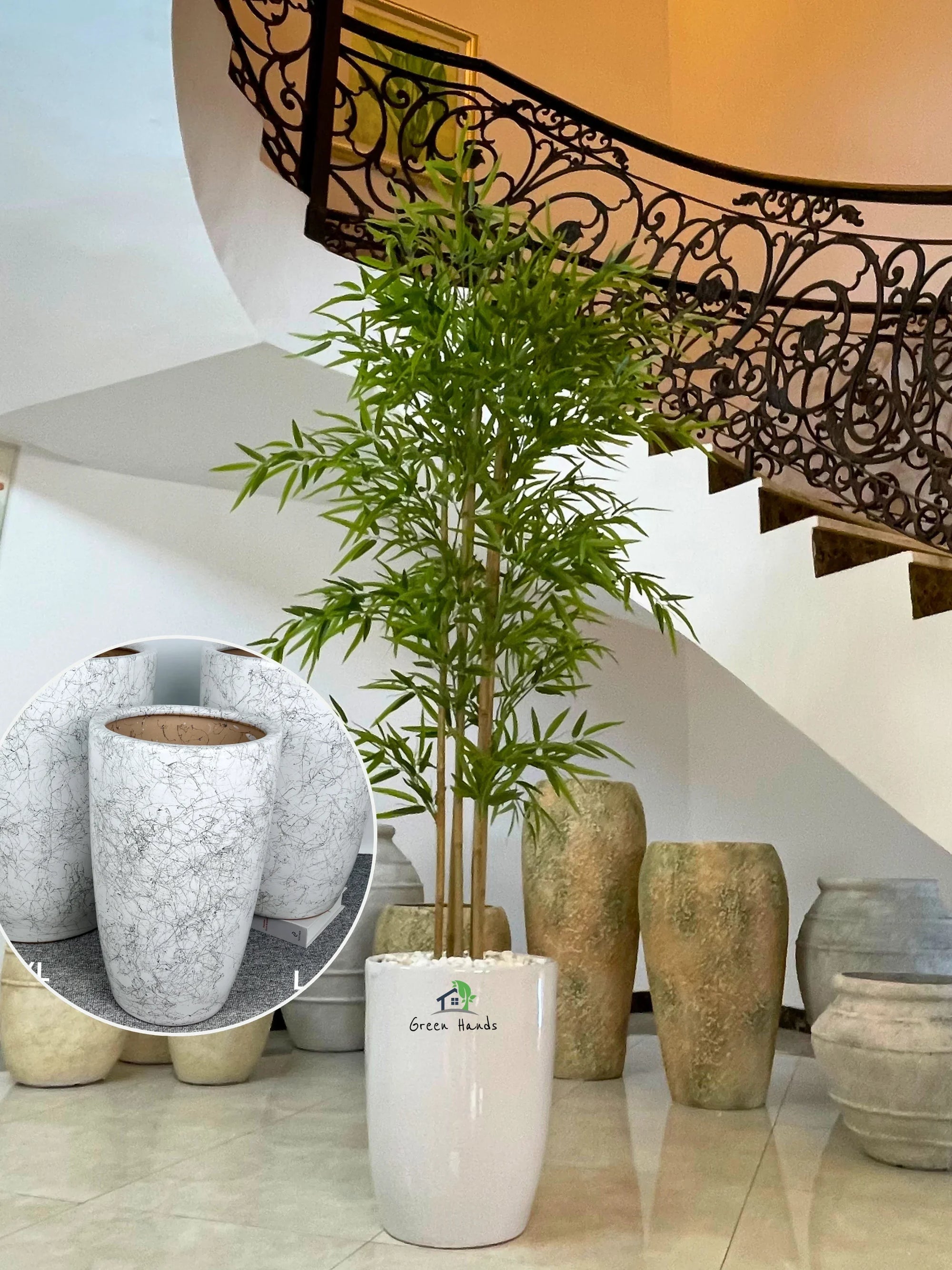 Artificial-Bamboo-Palm-200cm-in-Marble-Ceramic-Pot