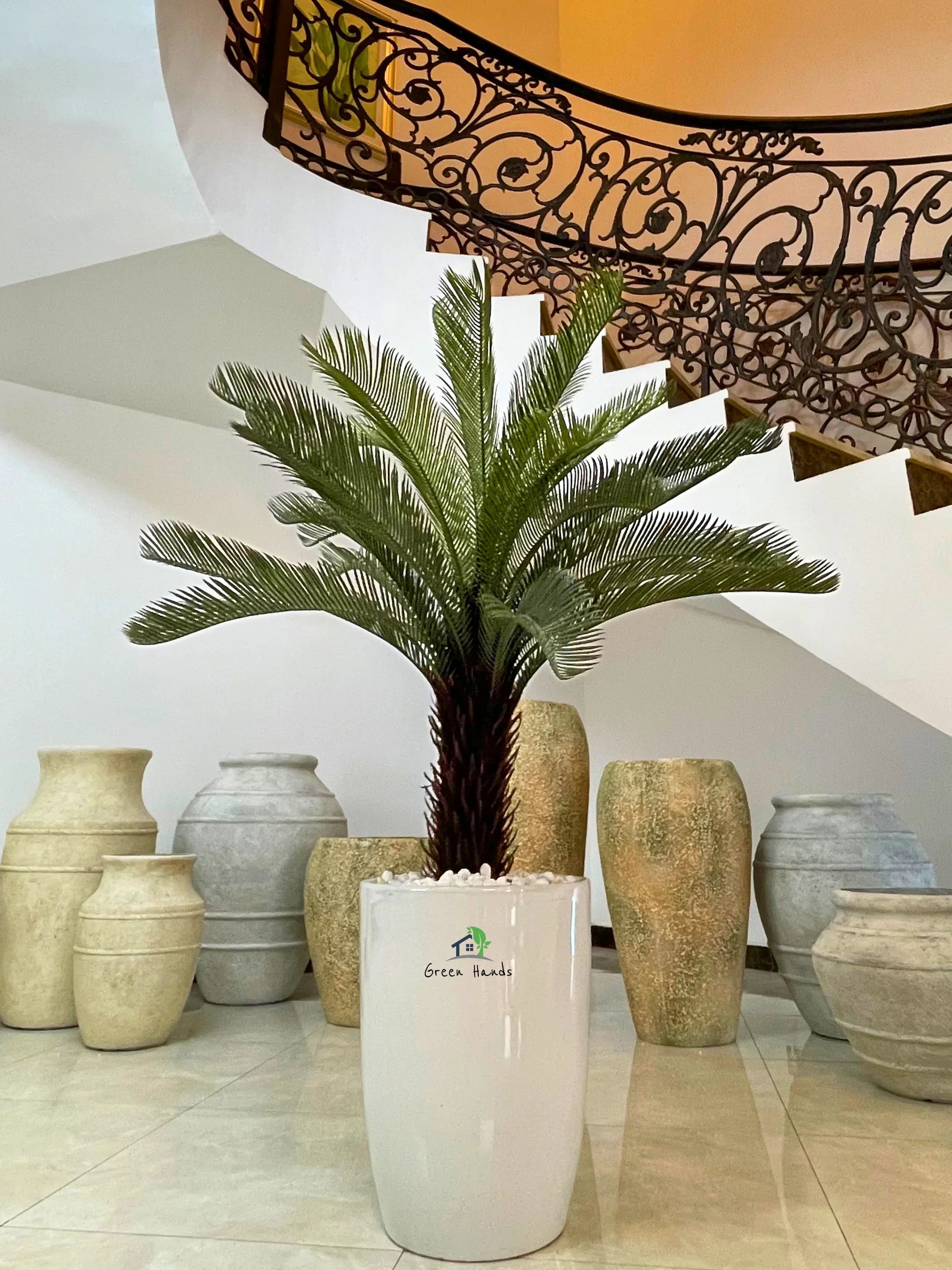 Artificial-Cycas-Palm-150-cm-in-White-Ceramic-Pot