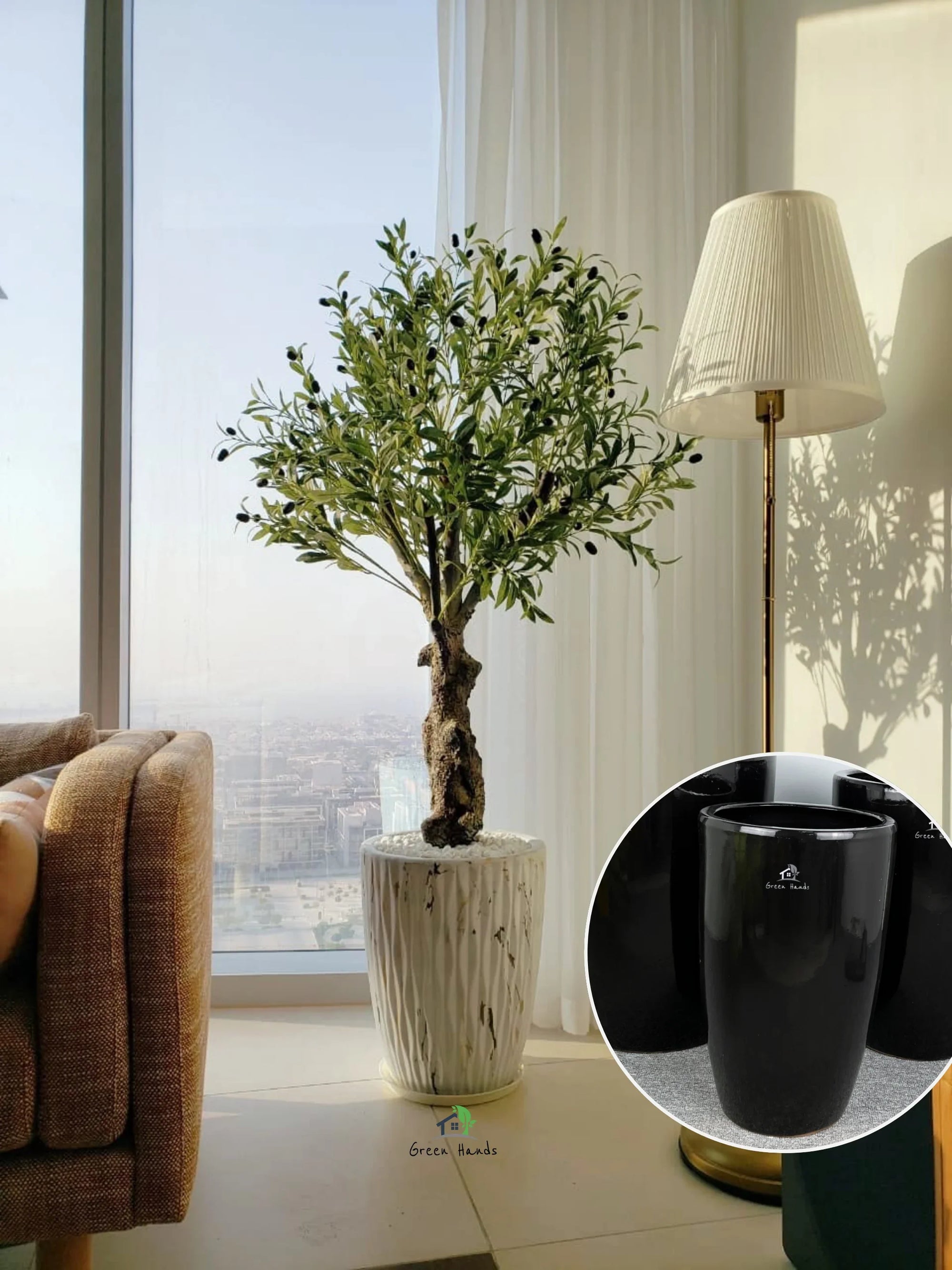 Artificial-Olive-Tree-160-cm-in-Black-Ceramic-Pot