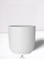 Medium Round Planter | Majestic Flora Fiber Pot | Premium Plant Pot UAE