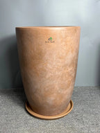 Premium-Egyptian-Marble-Earthy-Brown-Ceramic-Pot-Large