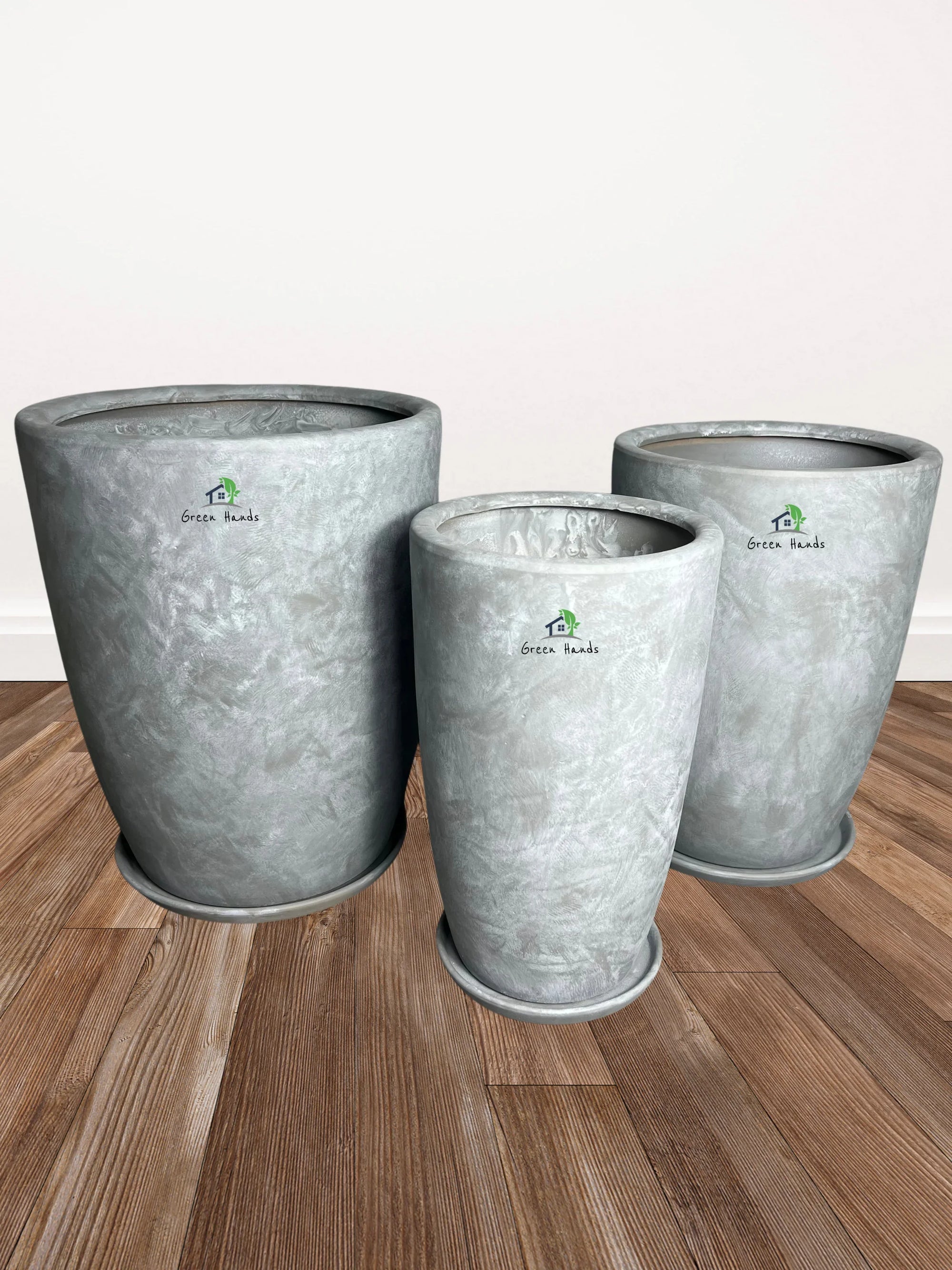 Grey Ceramic Pot | Egyptian Marble Design | Dubai & Abu Dhabi