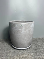 Premium-Egyptian-Marble-Grey-Short-Ceramic-Pot-S