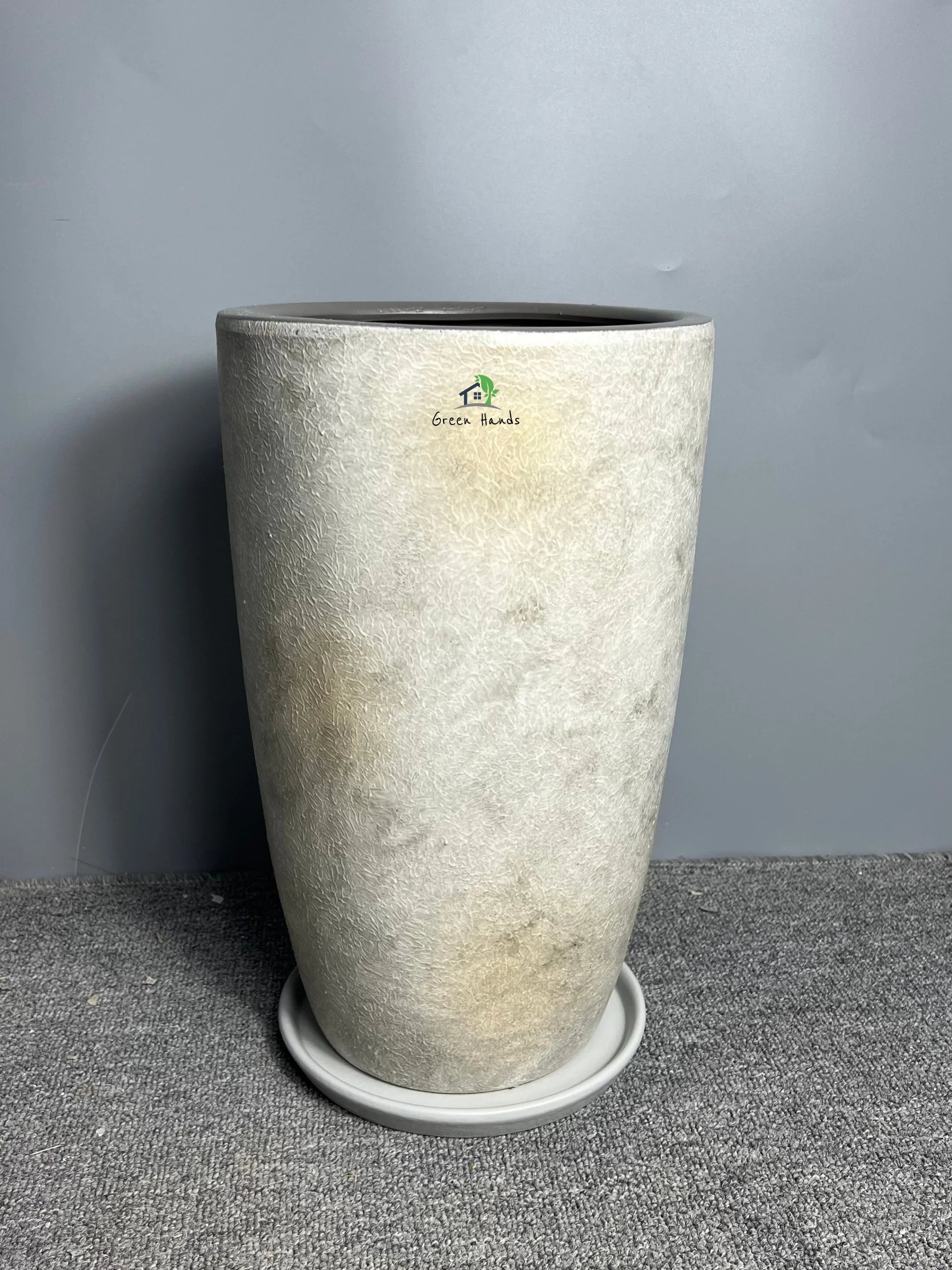 Premium-Egyptian-Marble-Soft-Grey-Ceramic-Pot-M