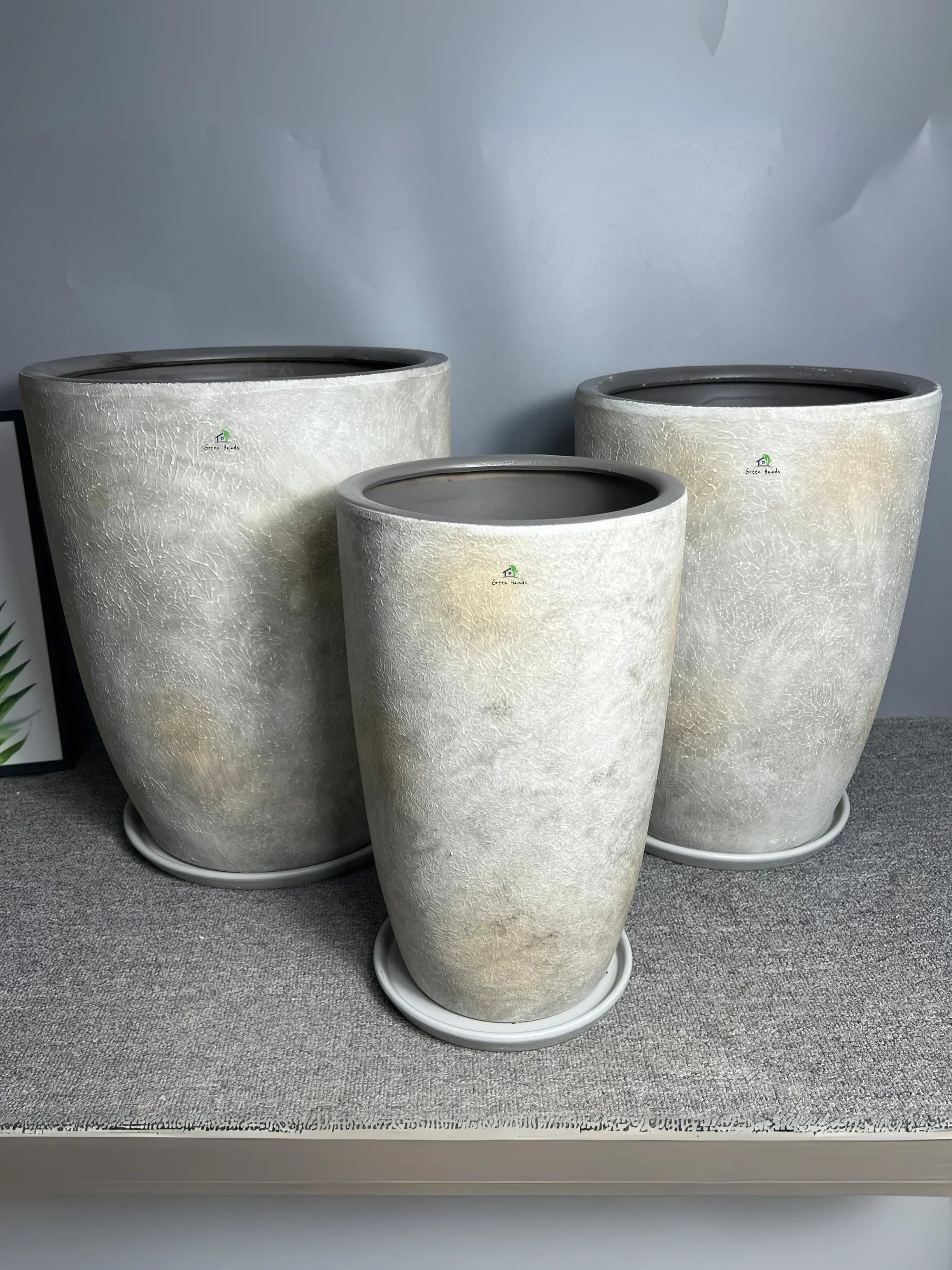 Premium-Egyptian-Marble-Soft-Grey-Ceramic-Pot-set