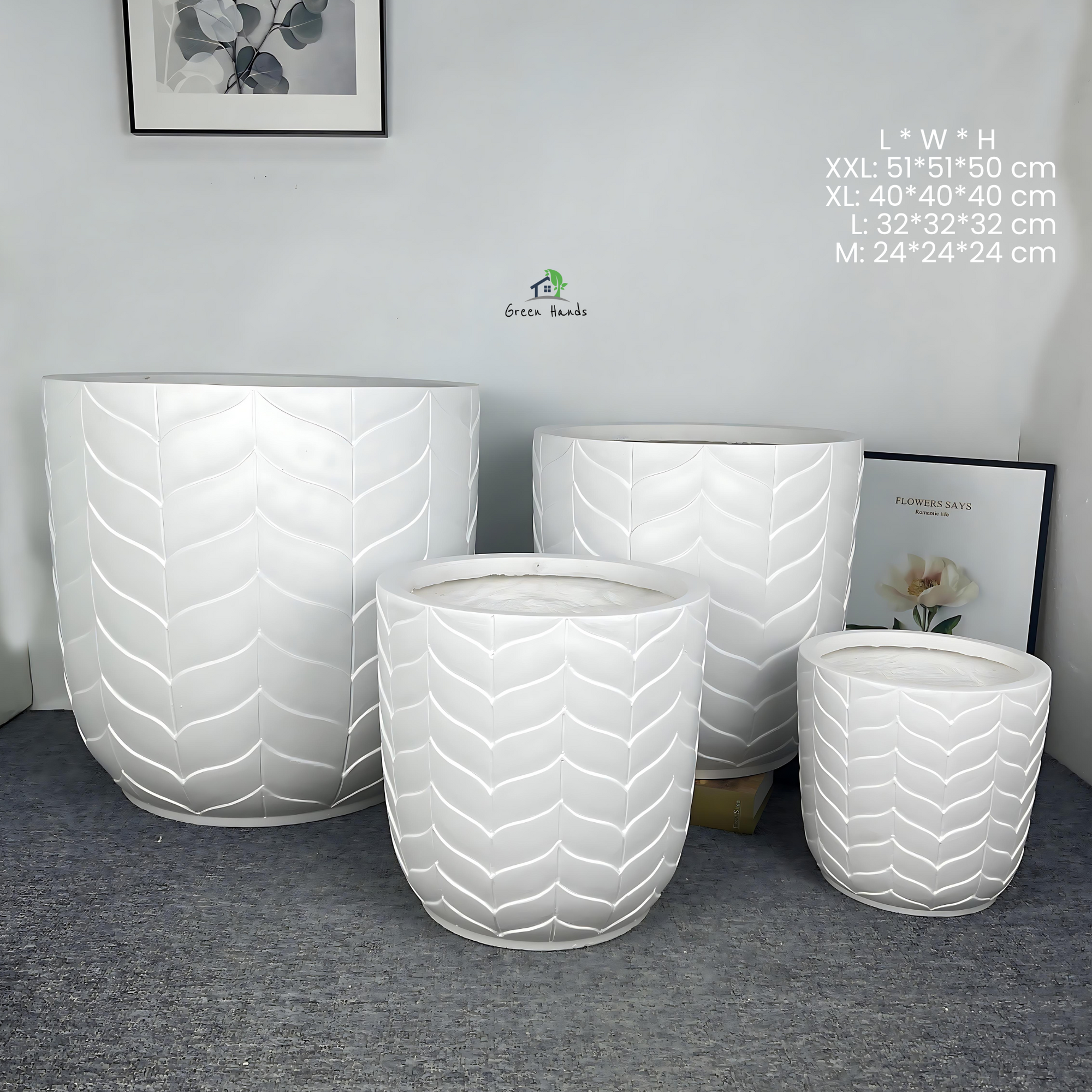 2XL Round Planter | Majestic Flora Fiber Pot | Premium Plant Pot UAE
