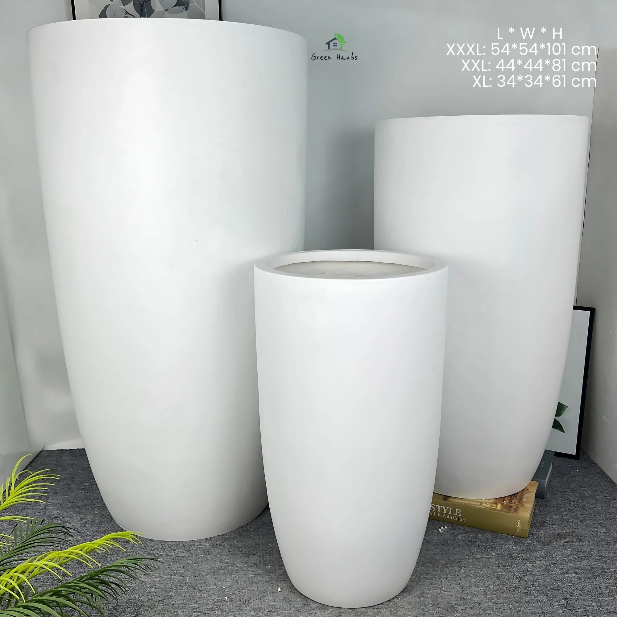 3XL Round Planter | Grandé Bloom Fiber Pot | Premium Plant Pot UAE