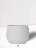 S-Round-Plant-Pot-Moonlit-Elegance-Fiber-Pot-White