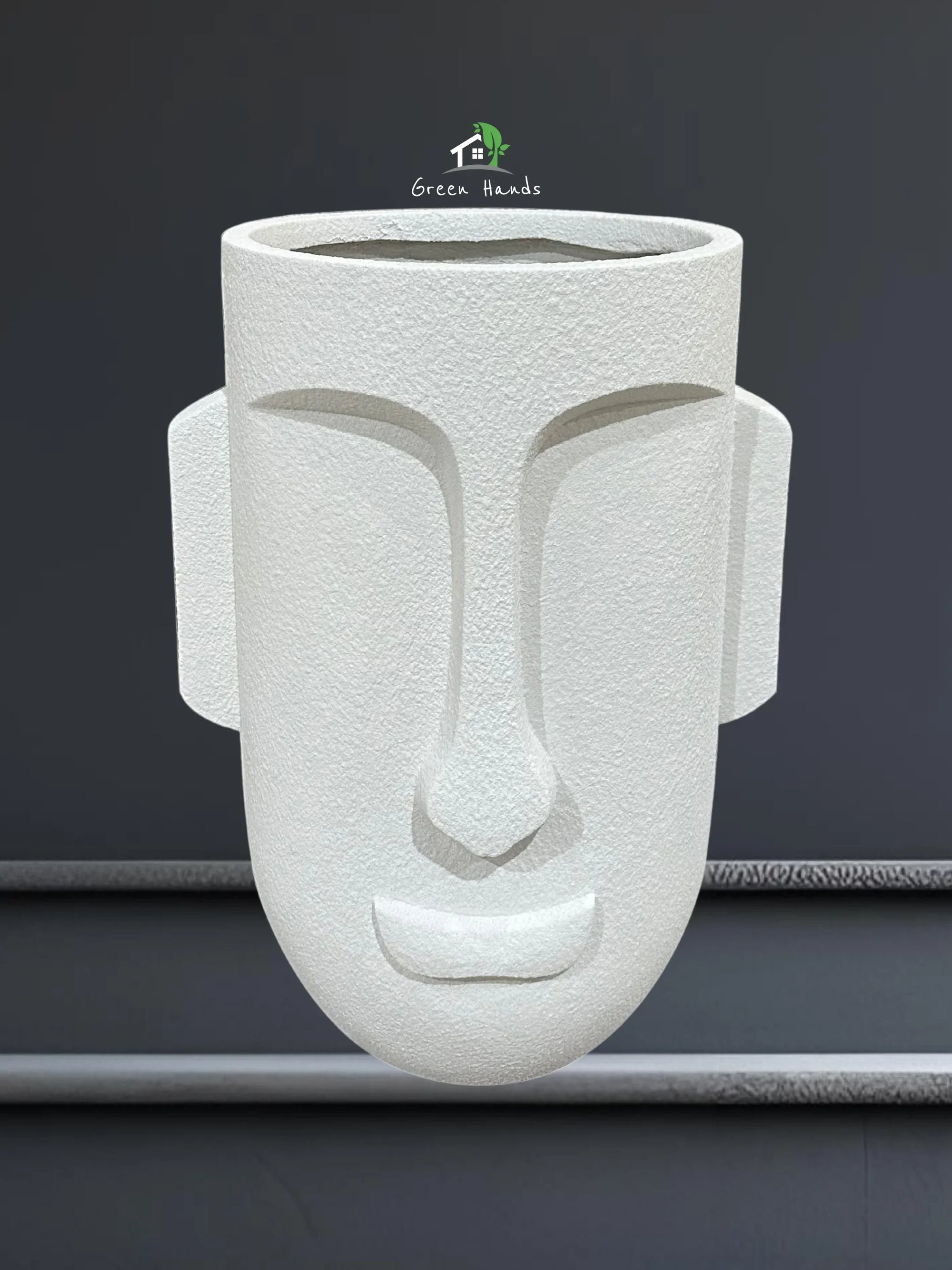Serenity-White-Sandstone-Face-Planter-XL-55cm