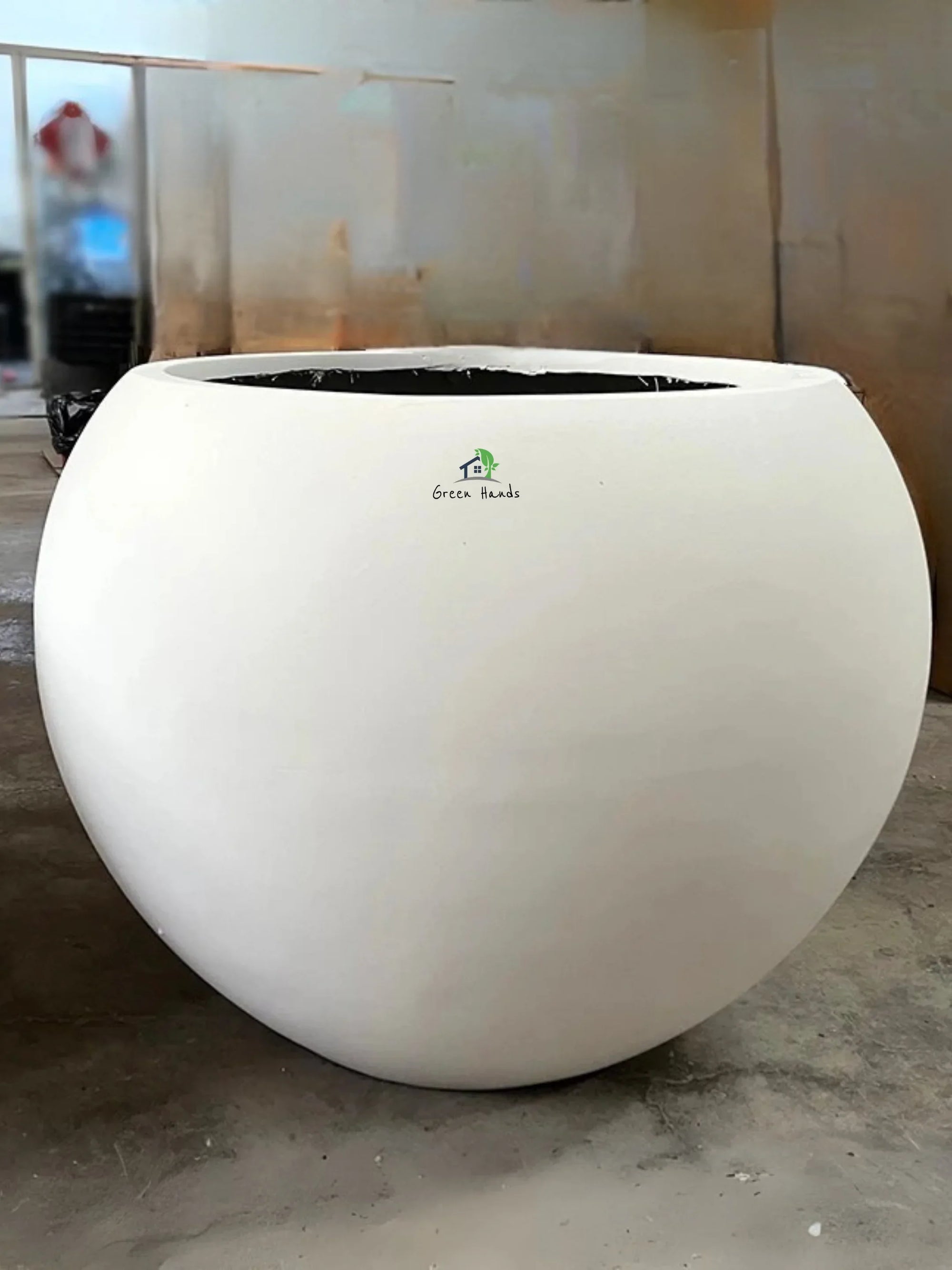 Stellar-Globe-Planters-Snow-White-XL