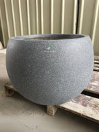Stellar-Globe-Planters-Stone-Grey-L